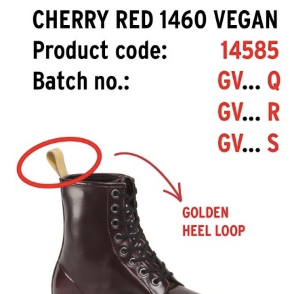 Dr Martens VEGAN RECALL  INFO on What to do! - Picture 4 of 7